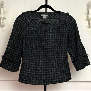 Ann Taylor Metallic Tweed Lady Jacket